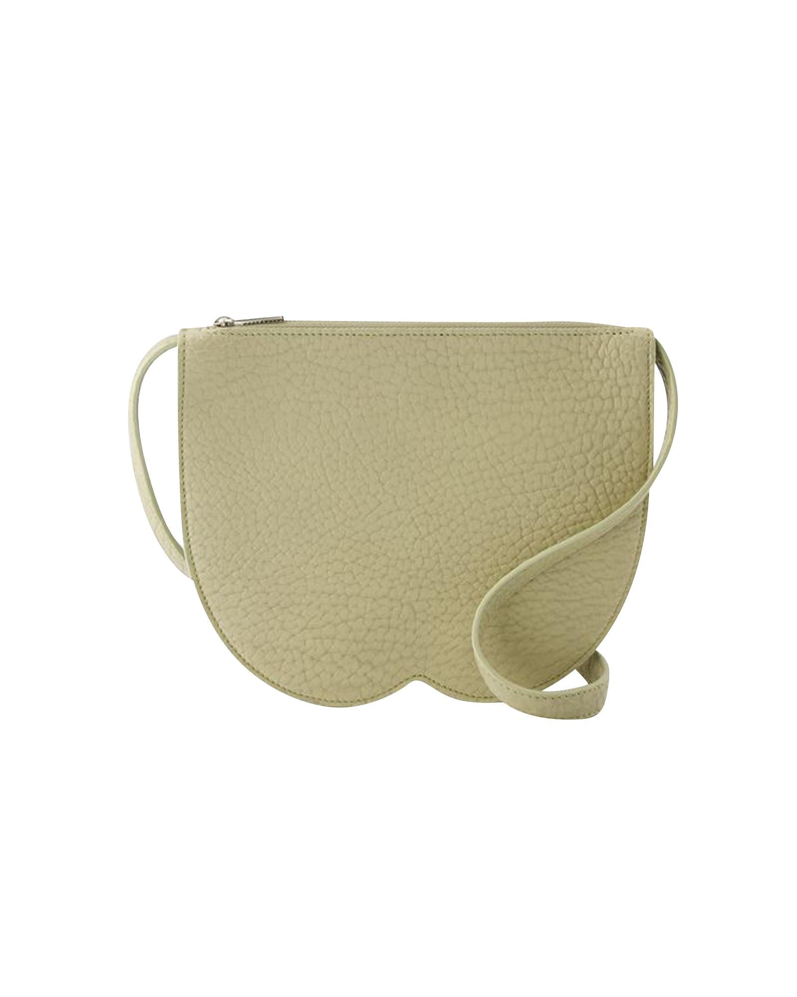 Burberry Pebble Leather Crossbody Bag Women Beige Clutch Bags ONE SIZE Beige