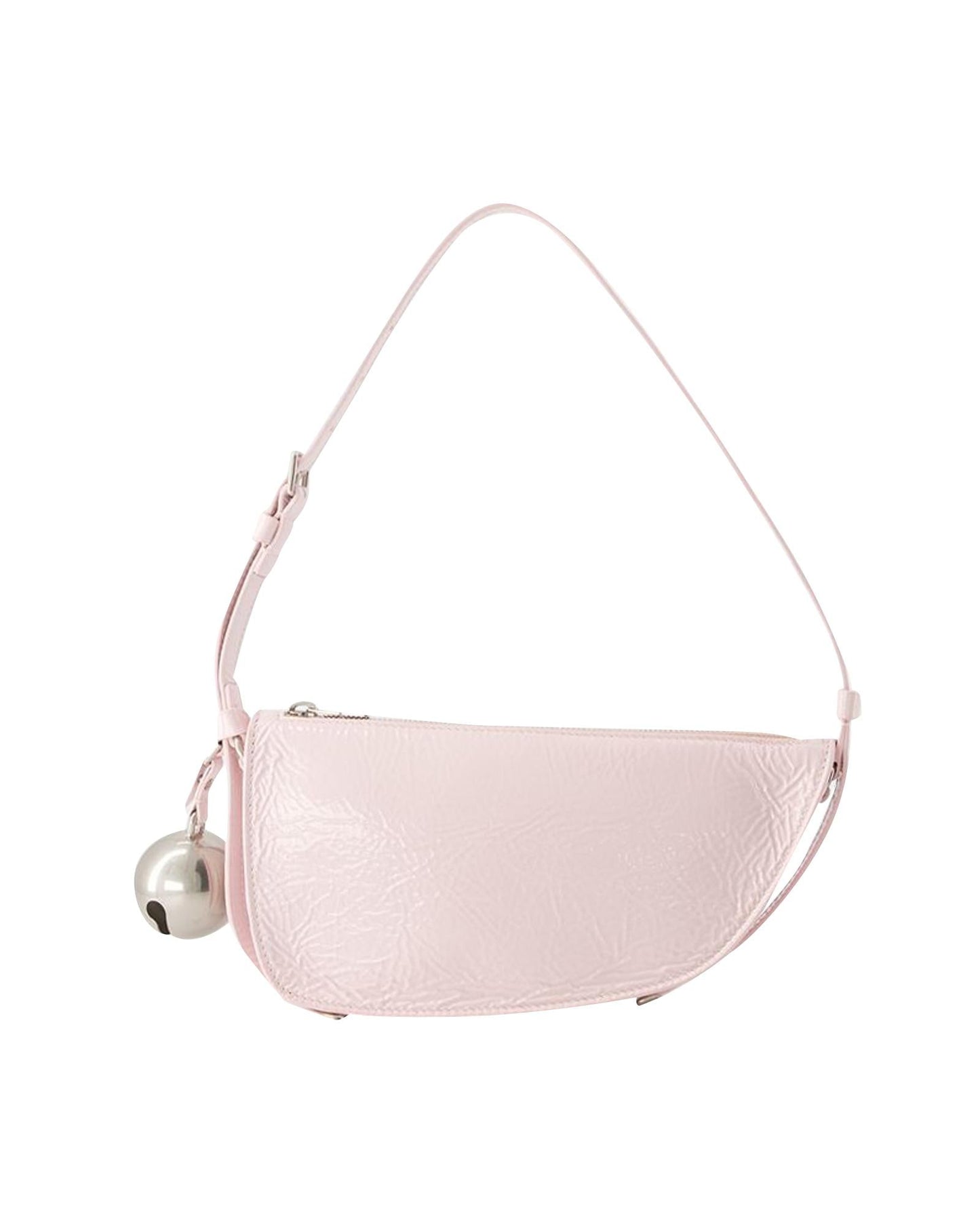 Burberry HalfMoon Shoulder Bag with Bell Charm Women Pink ONE SIZE Pink