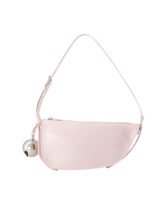Burberry HalfMoon Shoulder Bag with Bell Charm Women Pink ONE SIZE Pink