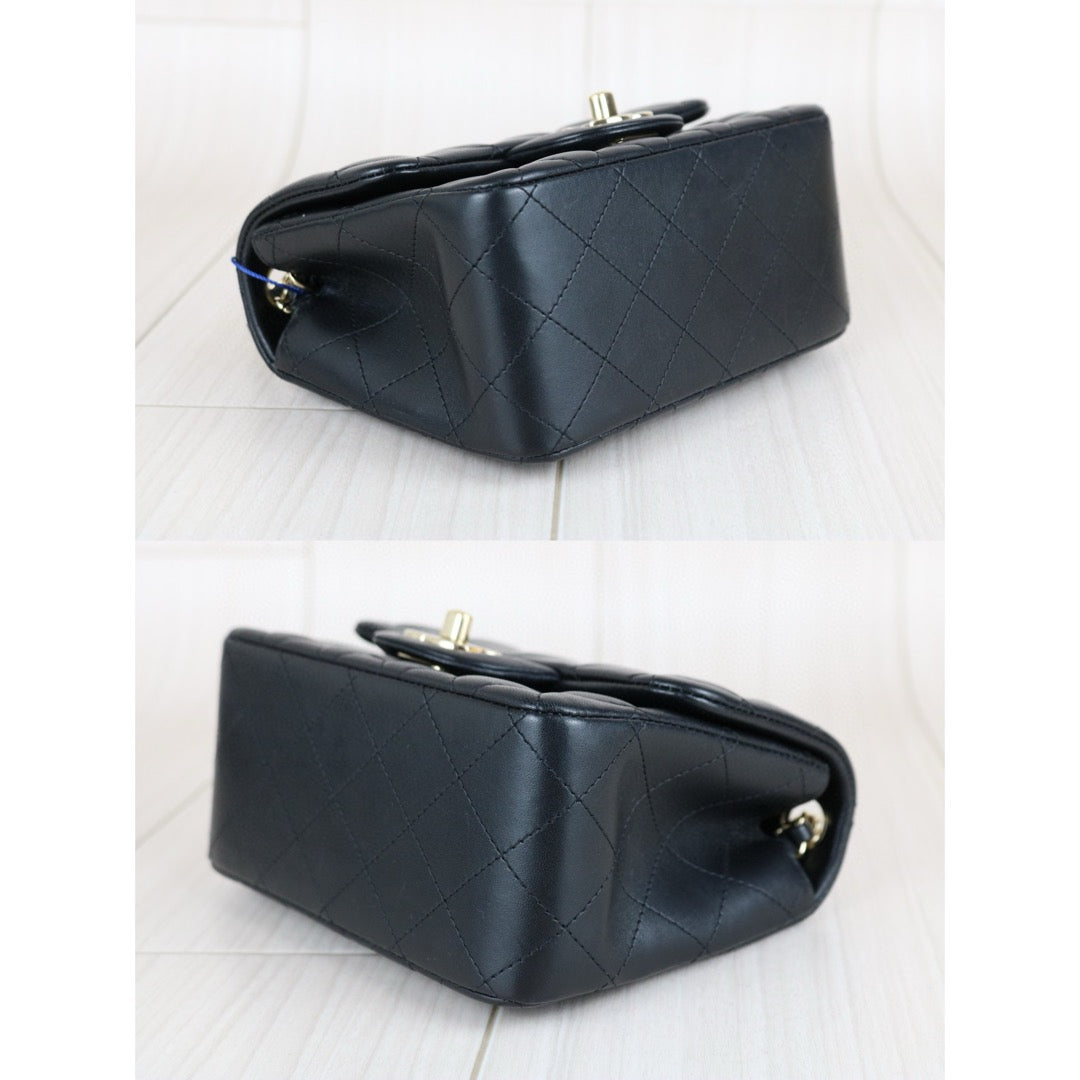 Very Good ( Rank A)｜ CHANEL  Matrasse Lamb Skin 17 Black Shoulder Bag Made In 2018～2019 Year ｜W25030601