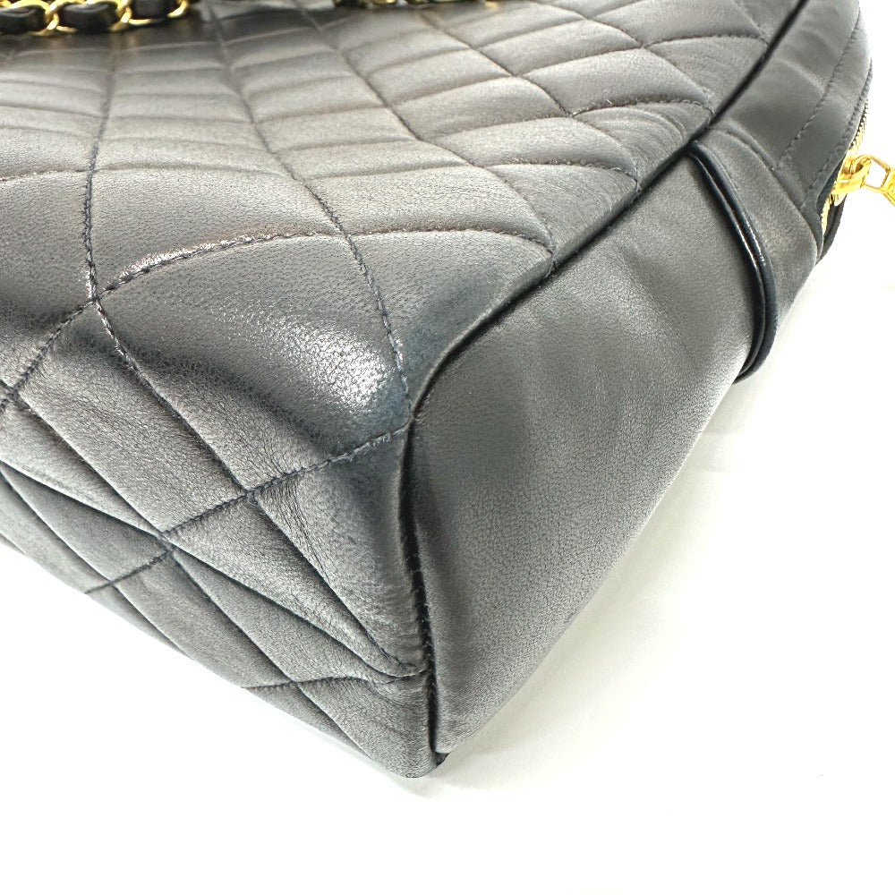 CHANEL Shoulder Bag lambskin black vintage Matelasse Quilting CC COCO Mark Women Used