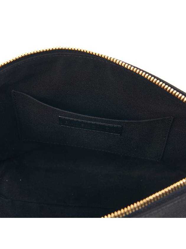 Luxury Balenciaga  Logo Print Jumbo Pouch Bag Black