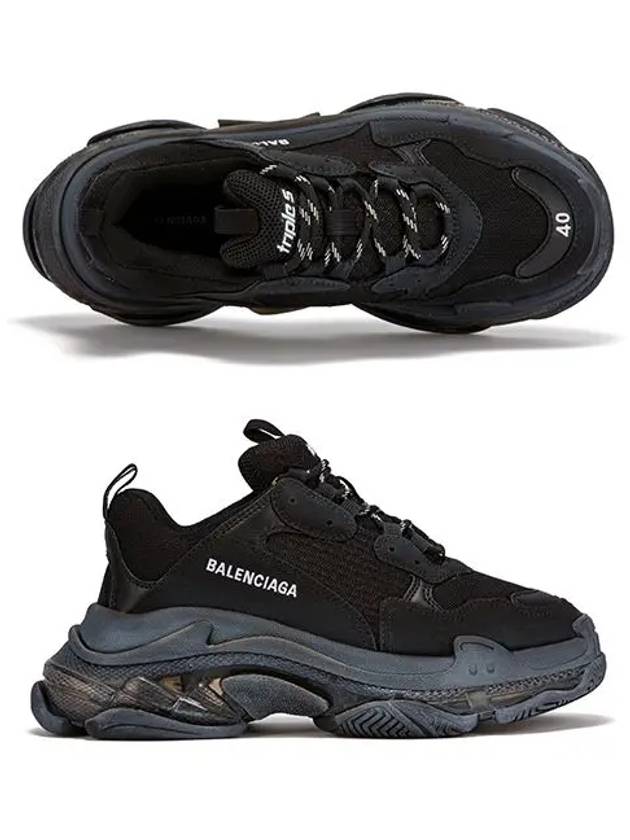 Luxury Balenciaga  Triple S Sneakers Clear Sole Black