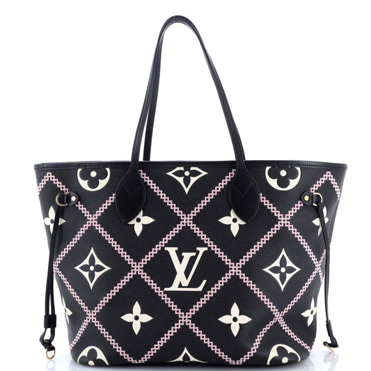 Neverfull NM Tote Monogram Empreinte Giant Broderies MM