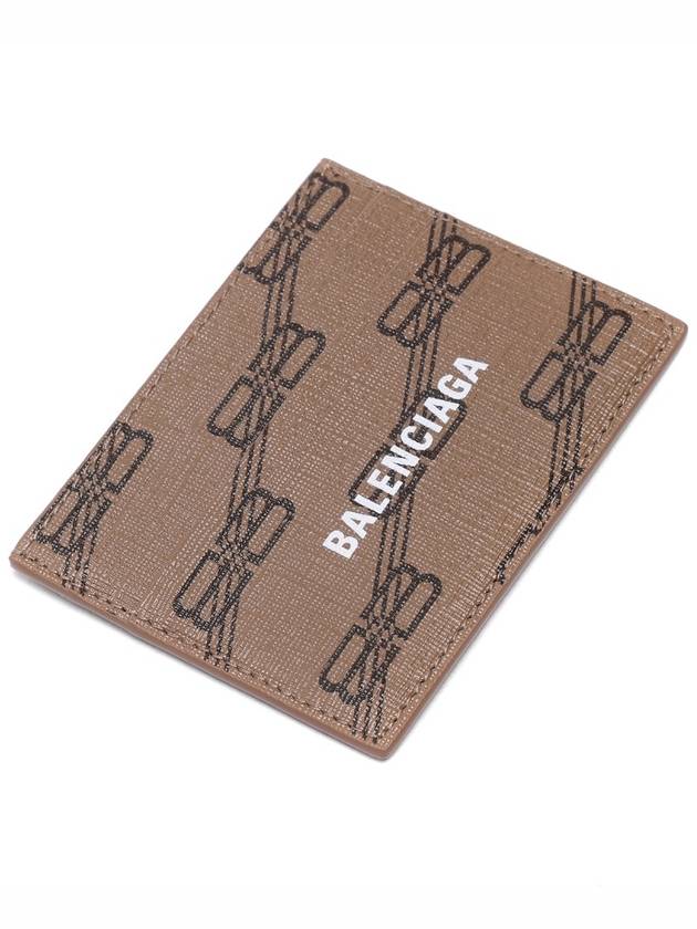 Luxury Balenciaga  BB Monogram Card Wallet Brown