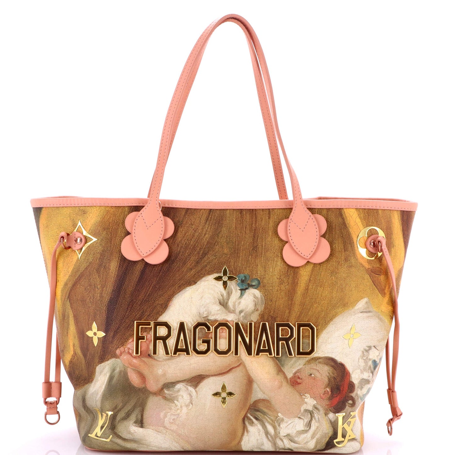 Neverfull NM Tote Limited Edition Jeff Koons Fragonard Print Canvas MM