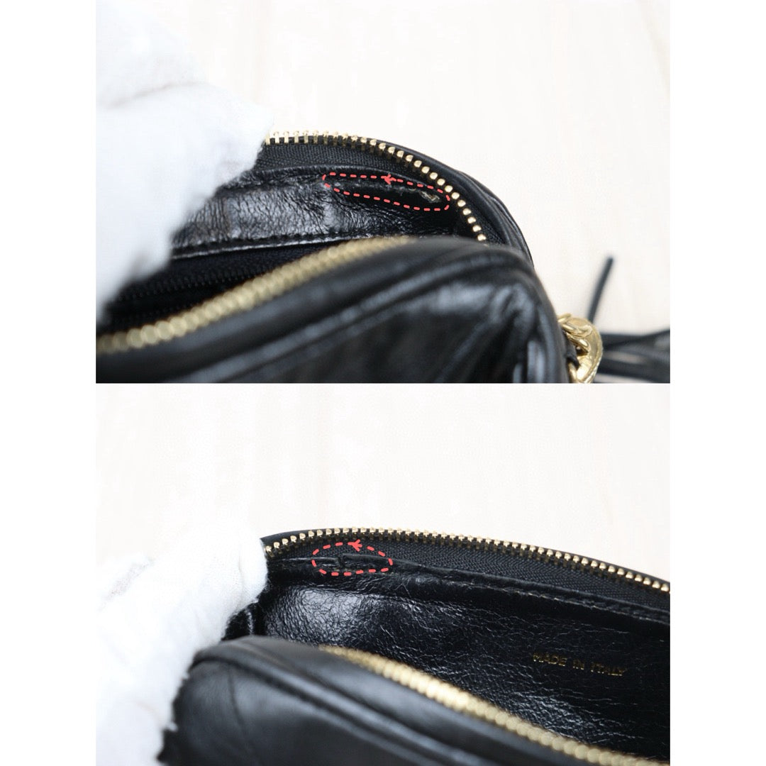 Good ( Rank AB)｜ CHANEL Lamb Skin Shoulder Bag Black  Made in 1986-1988Year ｜VT25030111