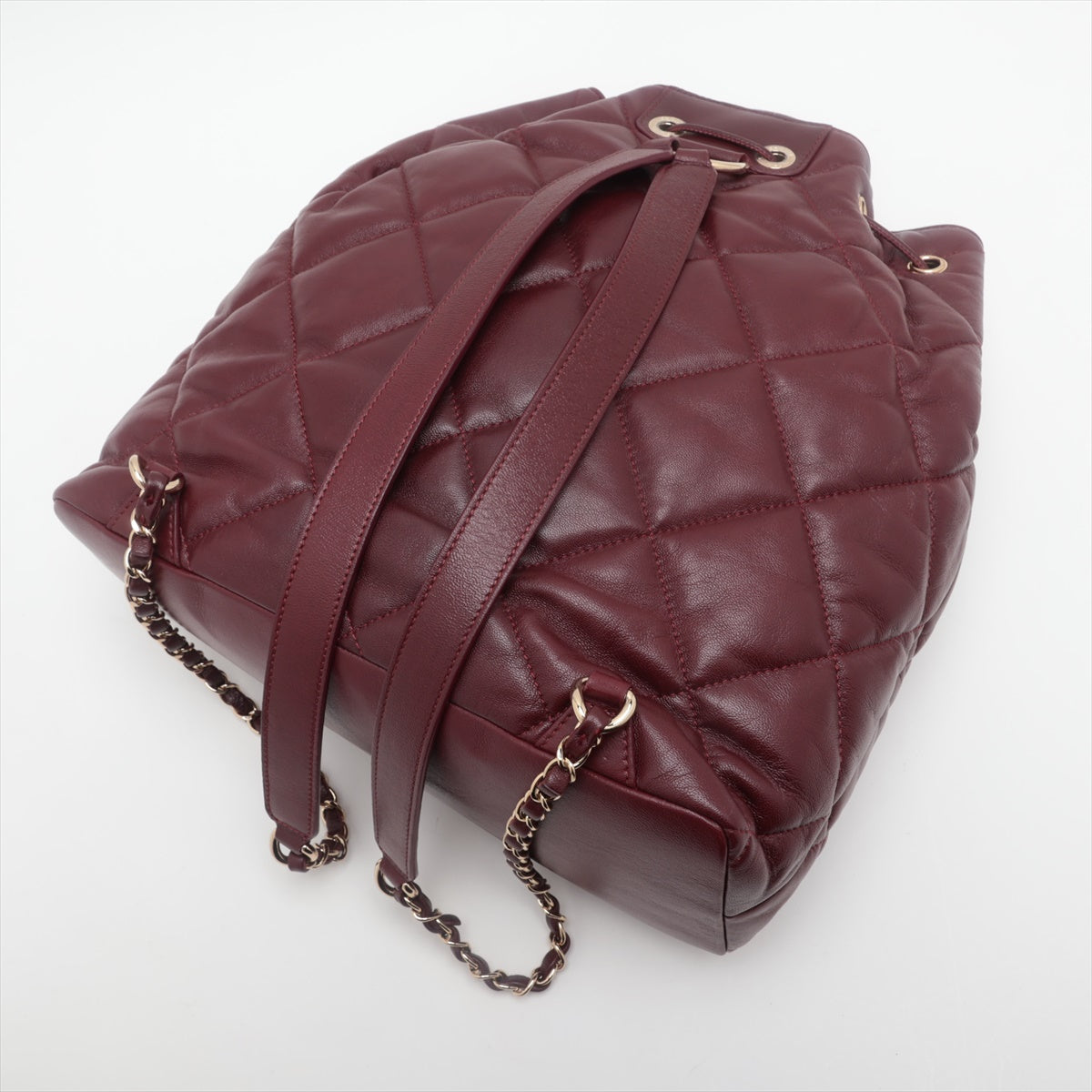 Chanel Matrasse in Chain Ruckside Bordeaux G  28th