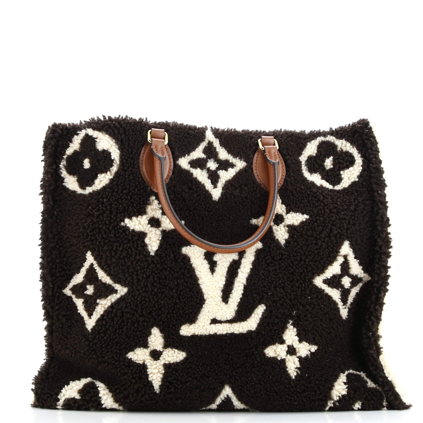 OnTheGo Tote Monogram Giant Teddy Fleece GM