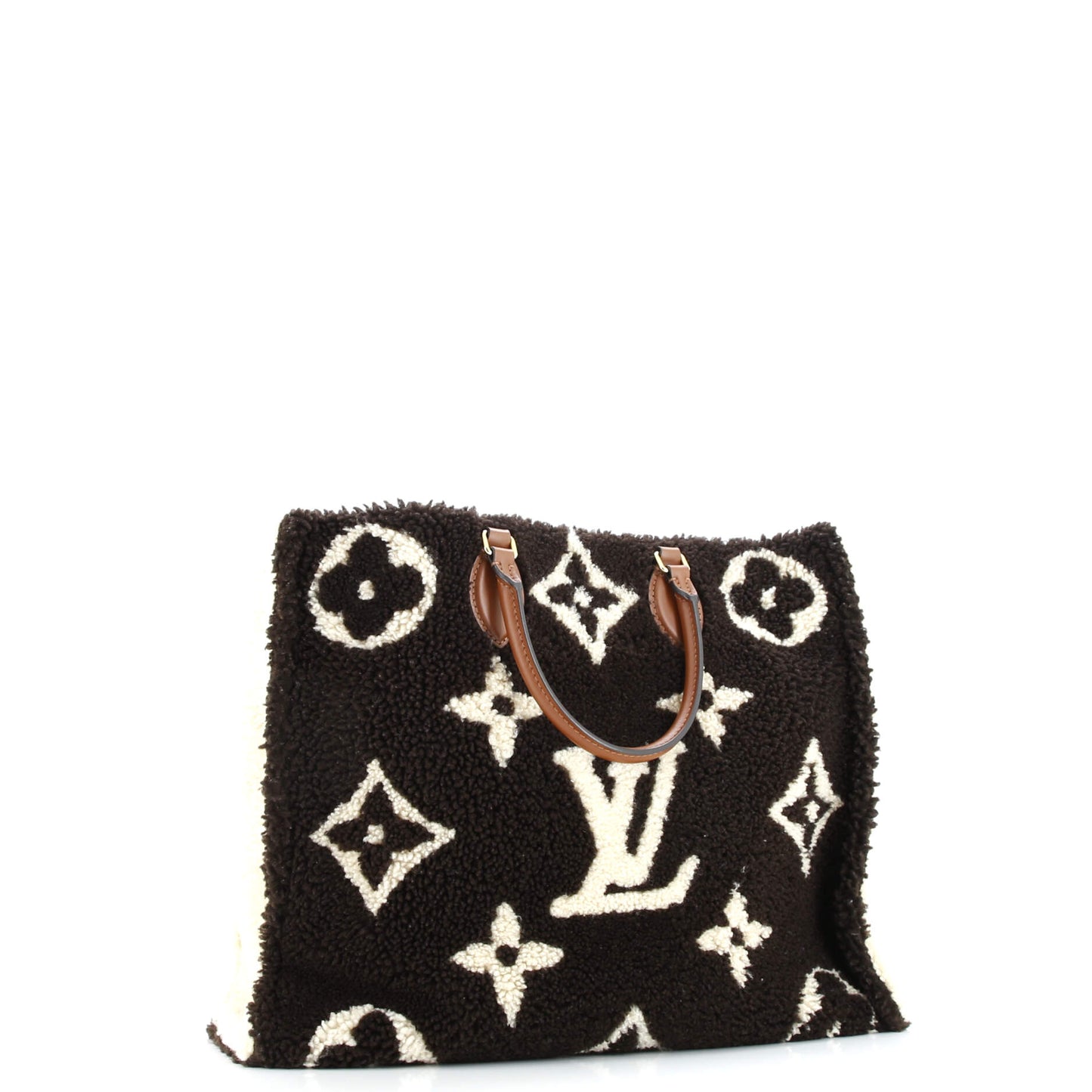 OnTheGo Tote Monogram Giant Teddy Fleece GM