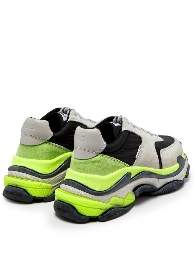 Luxury Balenciaga  Triple S Low Top Sneakers Grey Yellow