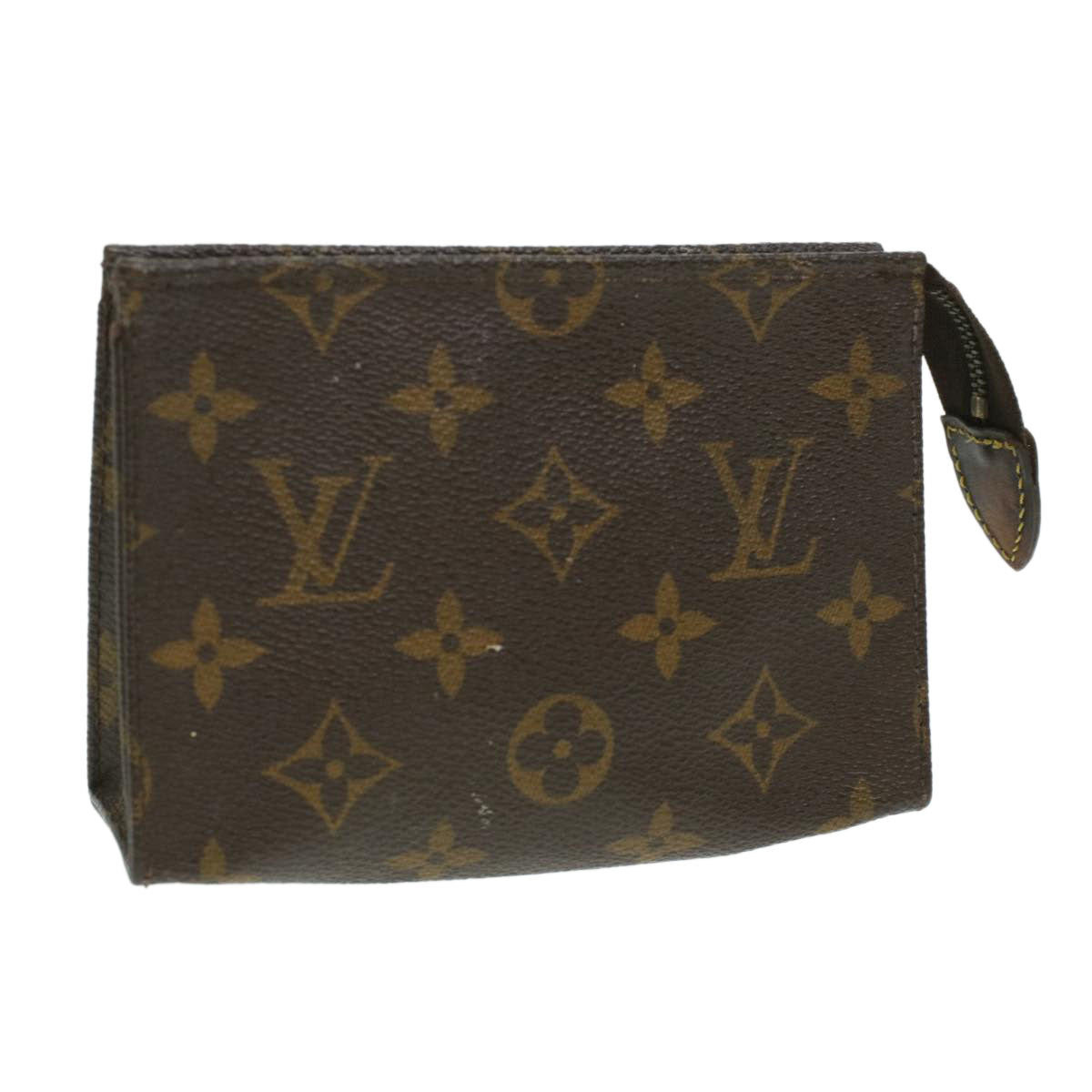 LOUIS VUITTON Monogram Poche Toilette 15 Pouch M47546 LV Auth 35412