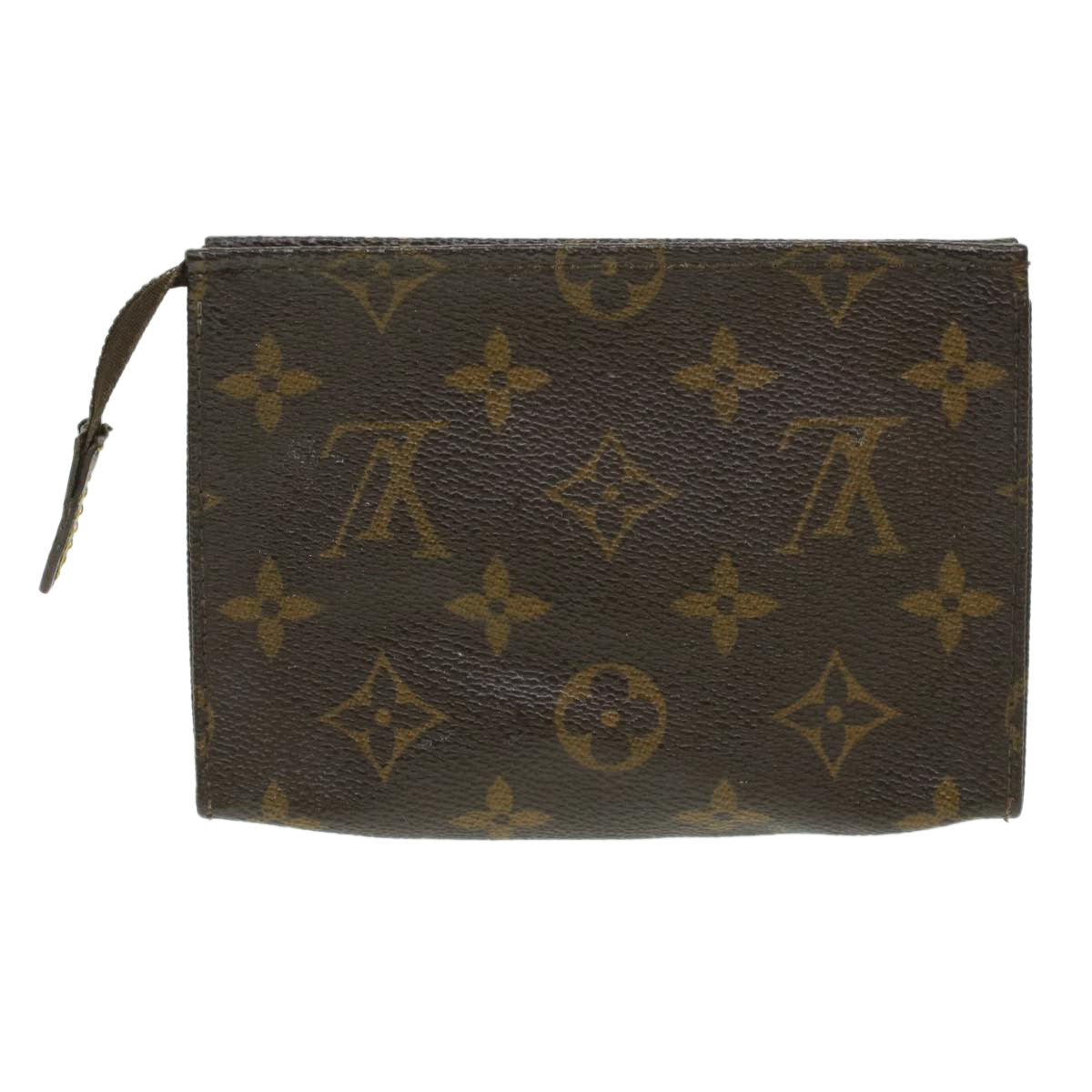 LOUIS VUITTON Monogram Poche Toilette 15 Pouch M47546 LV Auth 35412