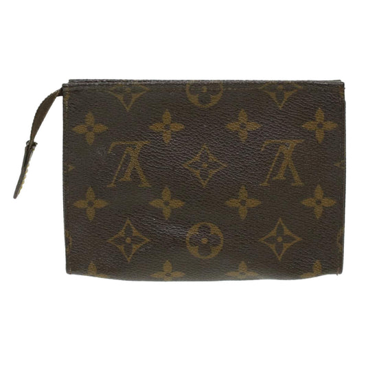 LOUIS VUITTON Monogram Poche Toilette 15 Pouch M47546 LV Auth 35412