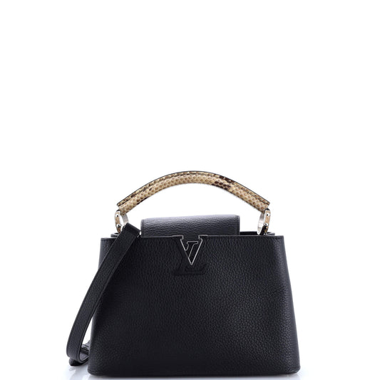 Capucines Bag Leather with Snakeskin BB
