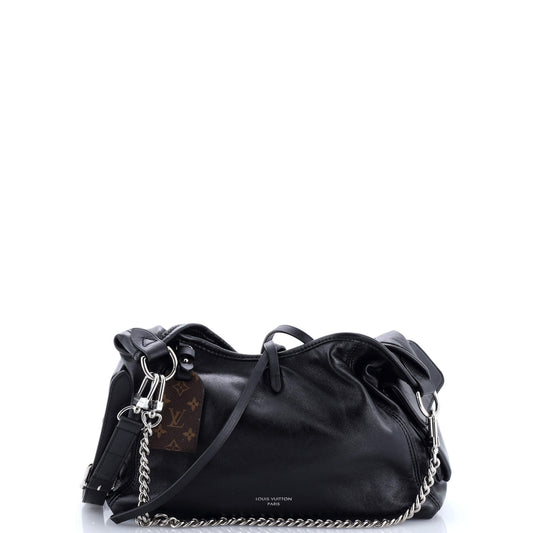 CarryAll Cargo Hobo Leather with Monogram Canvas PM