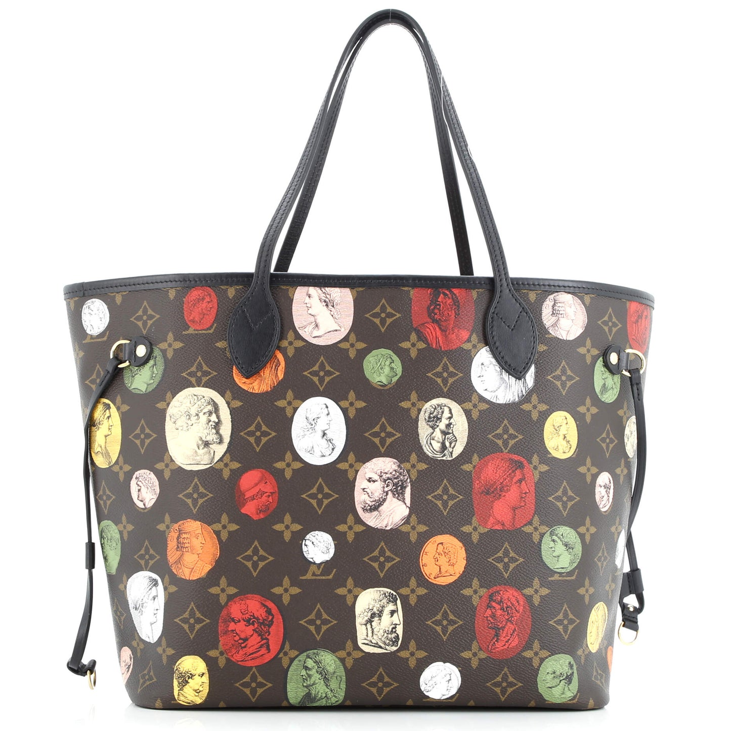 Neverfull NM Tote Limited Edition Fornasetti Cameo Monogram Canvas MM