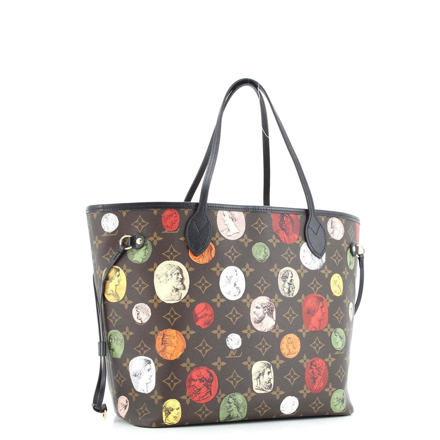 Neverfull NM Tote Limited Edition Fornasetti Cameo Monogram Canvas MM