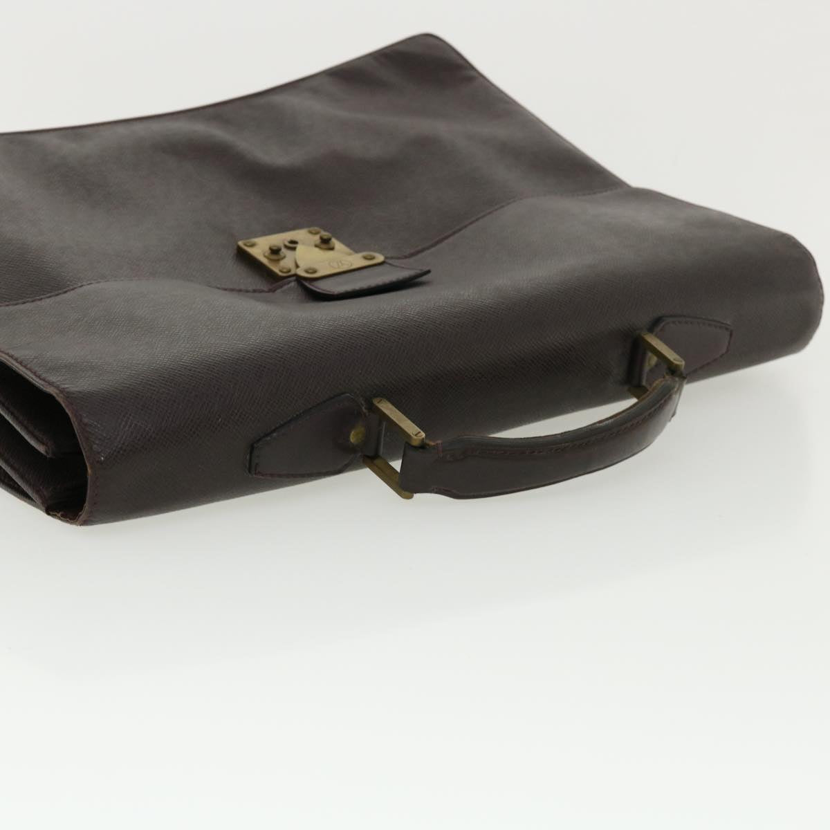 LOUIS VUITTON Taiga Serviette Moskova Business Bag Acajou M30036 LV Auth 35508