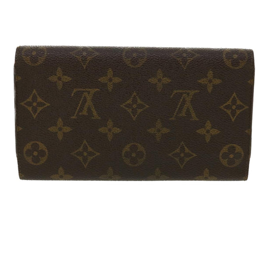 LOUIS VUITTON Monogram Portefeuille International Long Wallet M61217 Auth 35564