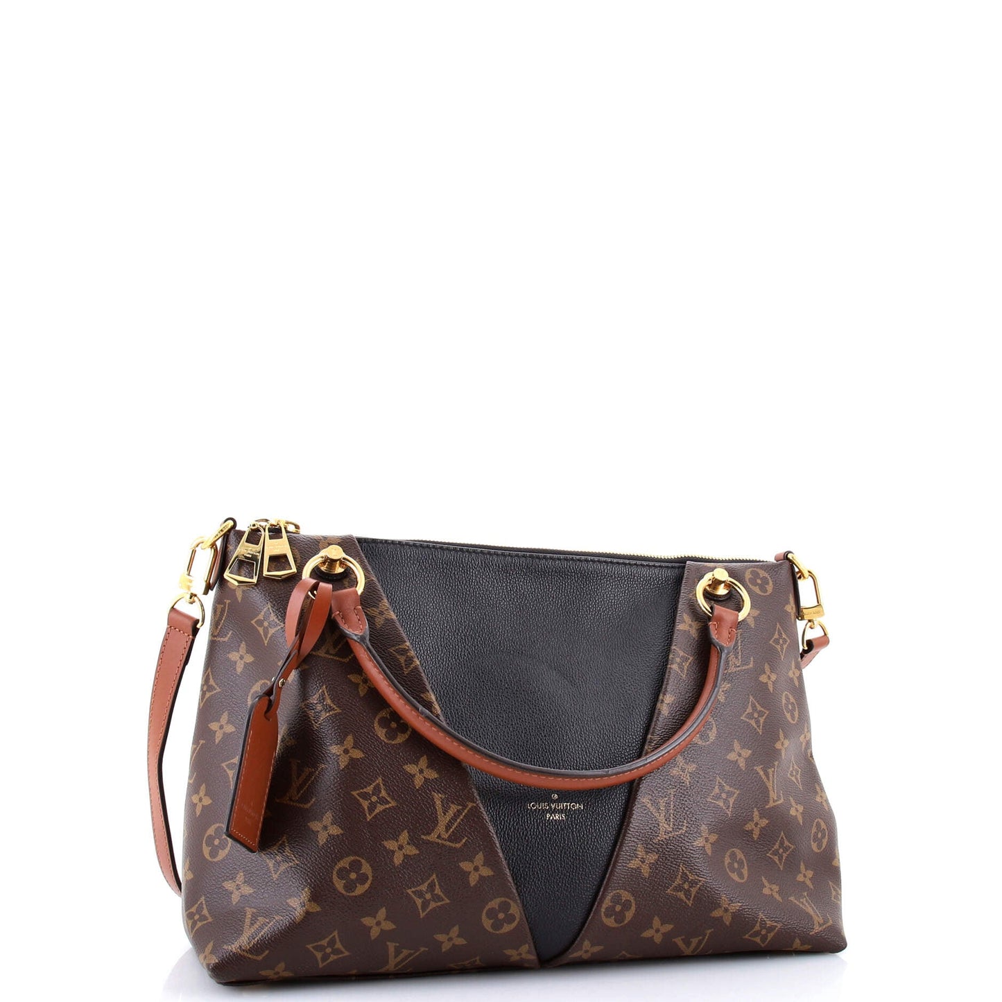 V Tote Monogram Canvas and Leather MM