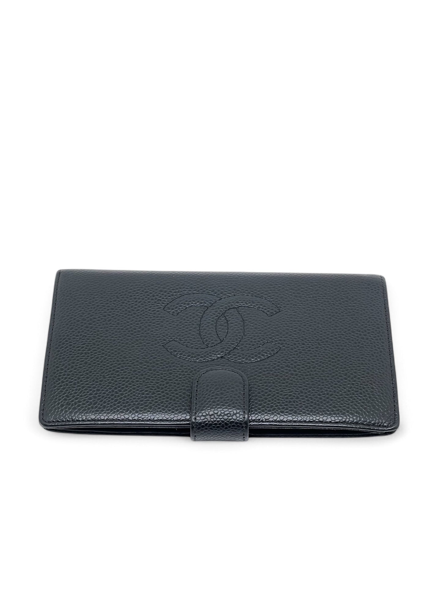 Chanel - Portefeuille cuir caviar