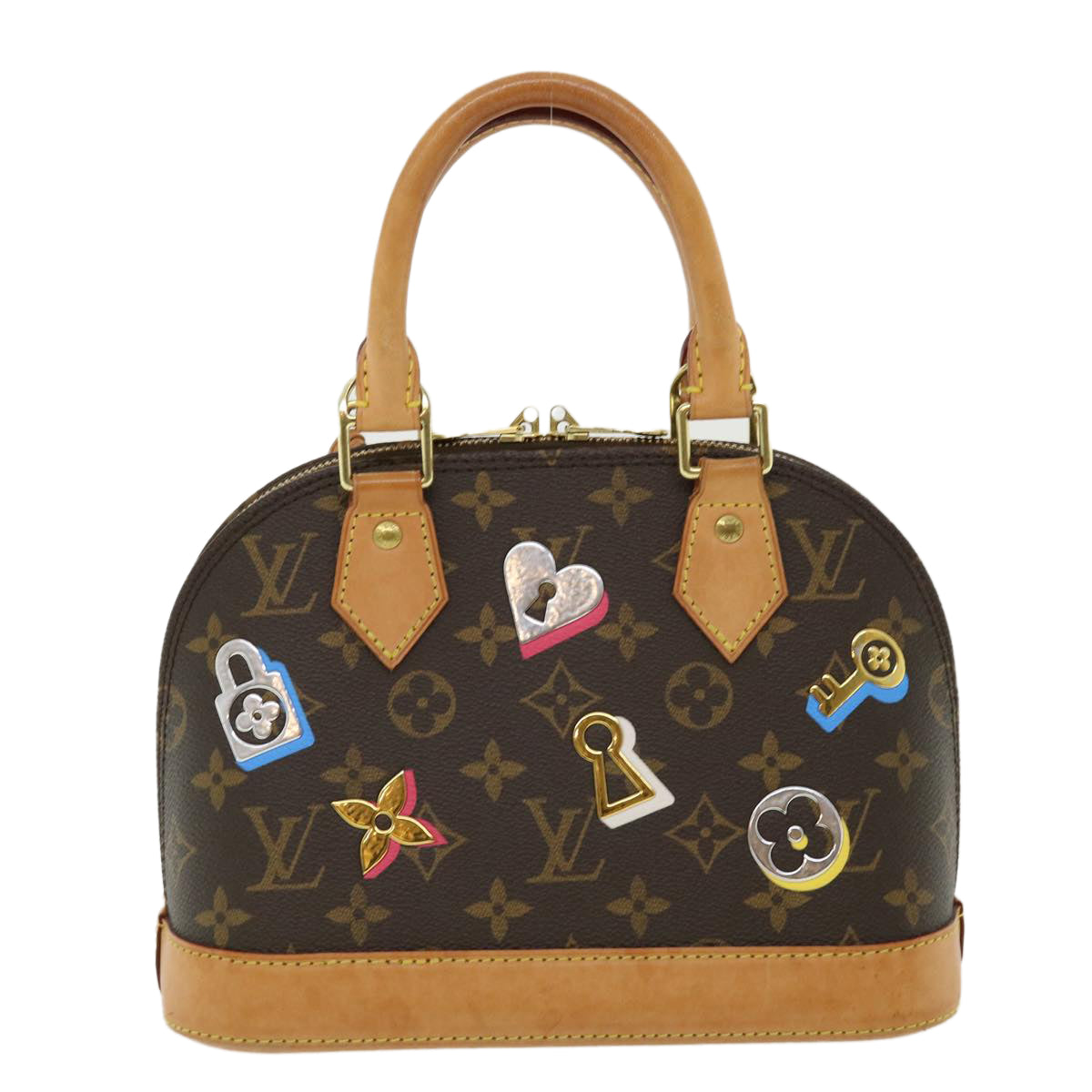LOUIS VUITTON Monogram Lovelock Alma BB Hand Bag M44368 LV Auth 35666