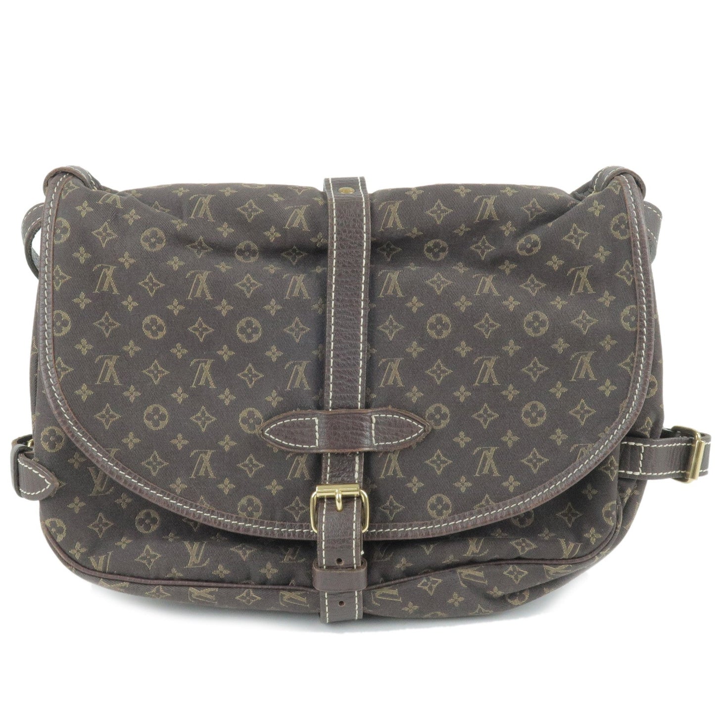 Louis Vuitton Monogram Minilin Saumur 30 Ebene Brown M95227