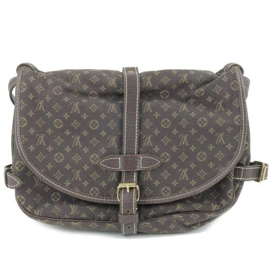 Louis Vuitton Monogram Minilin Saumur 30 Ebene Brown M95227