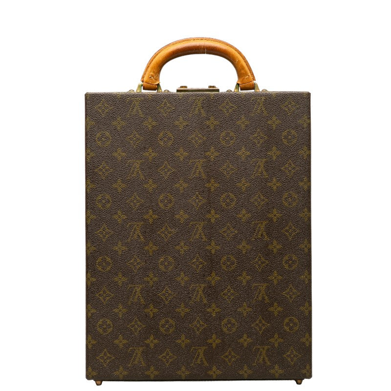 Louis Vuitton Monogram Vertical Trunk Attachment Case Brown PVC Leather  Louis Vuitton