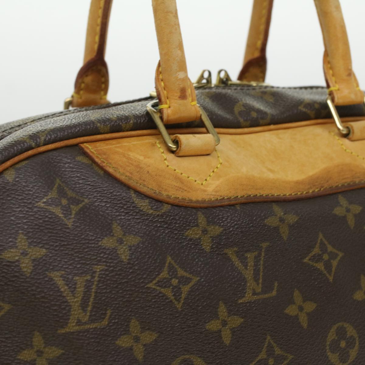 LOUIS VUITTON Monogram Deauville Hand Bag M47270 LV Auth 35806