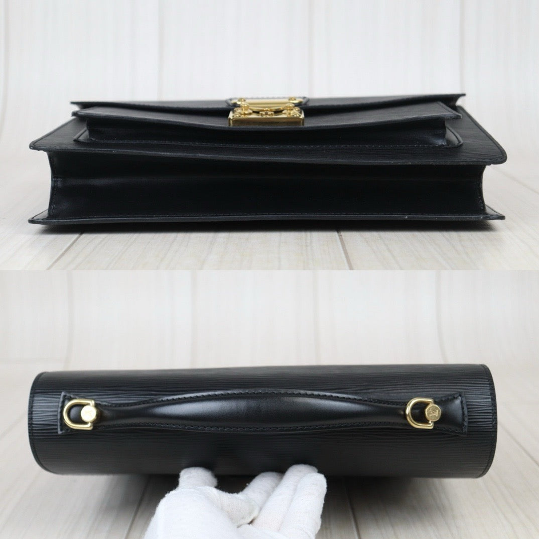 Very Good ( Rank A)｜ LV Epi Monceau28 Black Shoulder Bag ｜24091920