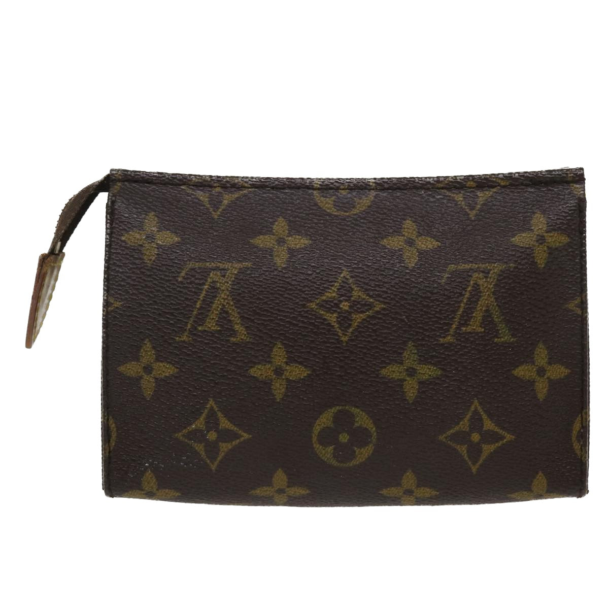LOUIS VUITTON Monogram Poche Toilette 15 Pouch M47546 LV Auth 35899