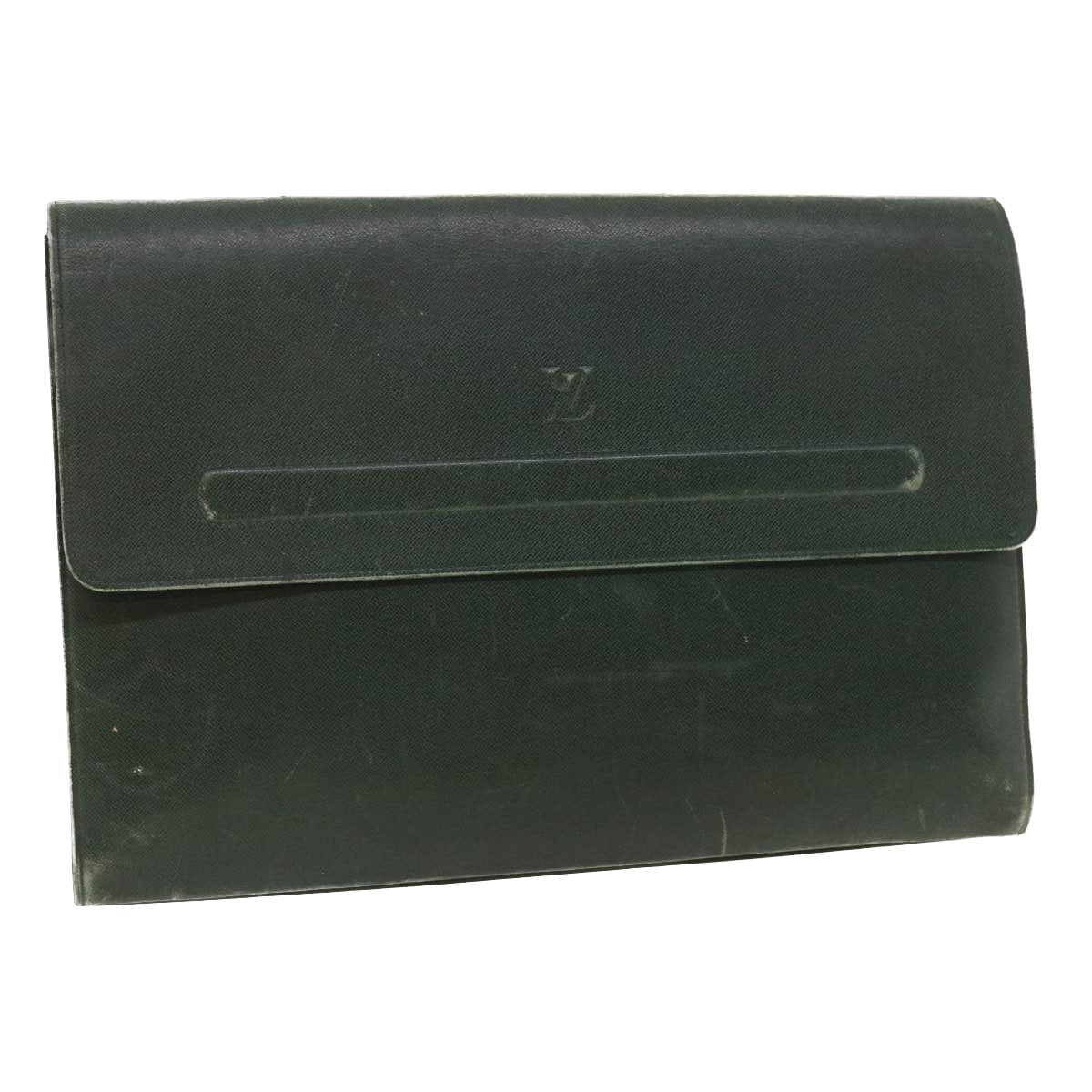 LOUIS VUITTON Taiga Clutch Bag Epicea LV Auth 35910