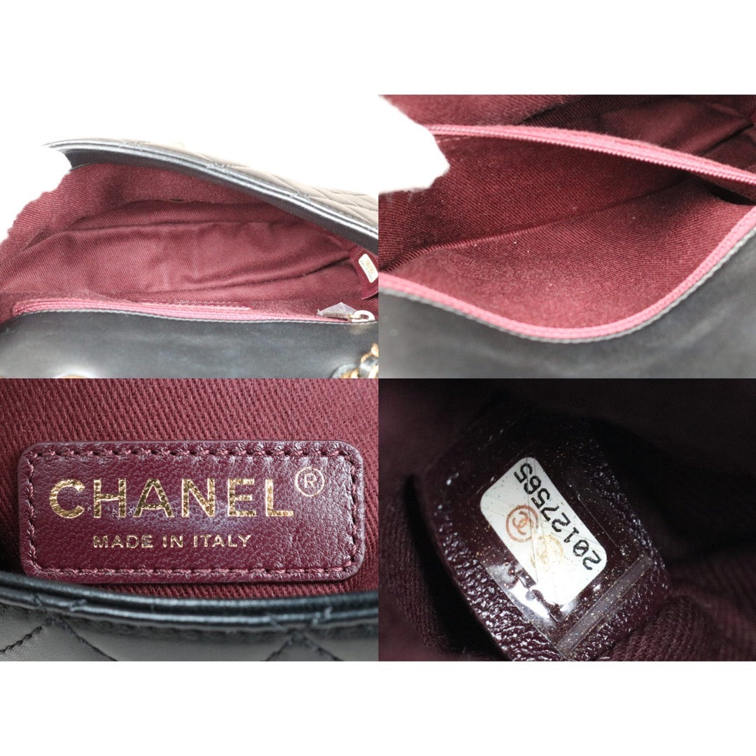 Very Good ( Rank A)｜ CHANEL Matrasse Lamb Skin Single  Flap Bag Made in 2014-2015Year｜S24071002