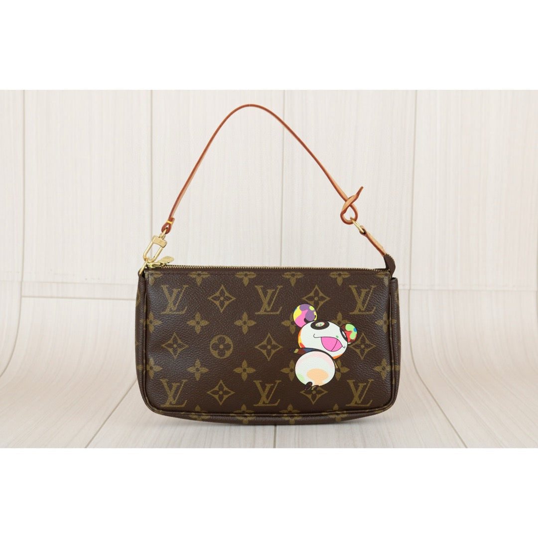 Very Good ( Rank A)｜ LV Takashi Murakam Panda Monogram Pochette Accessoires ｜B25011009