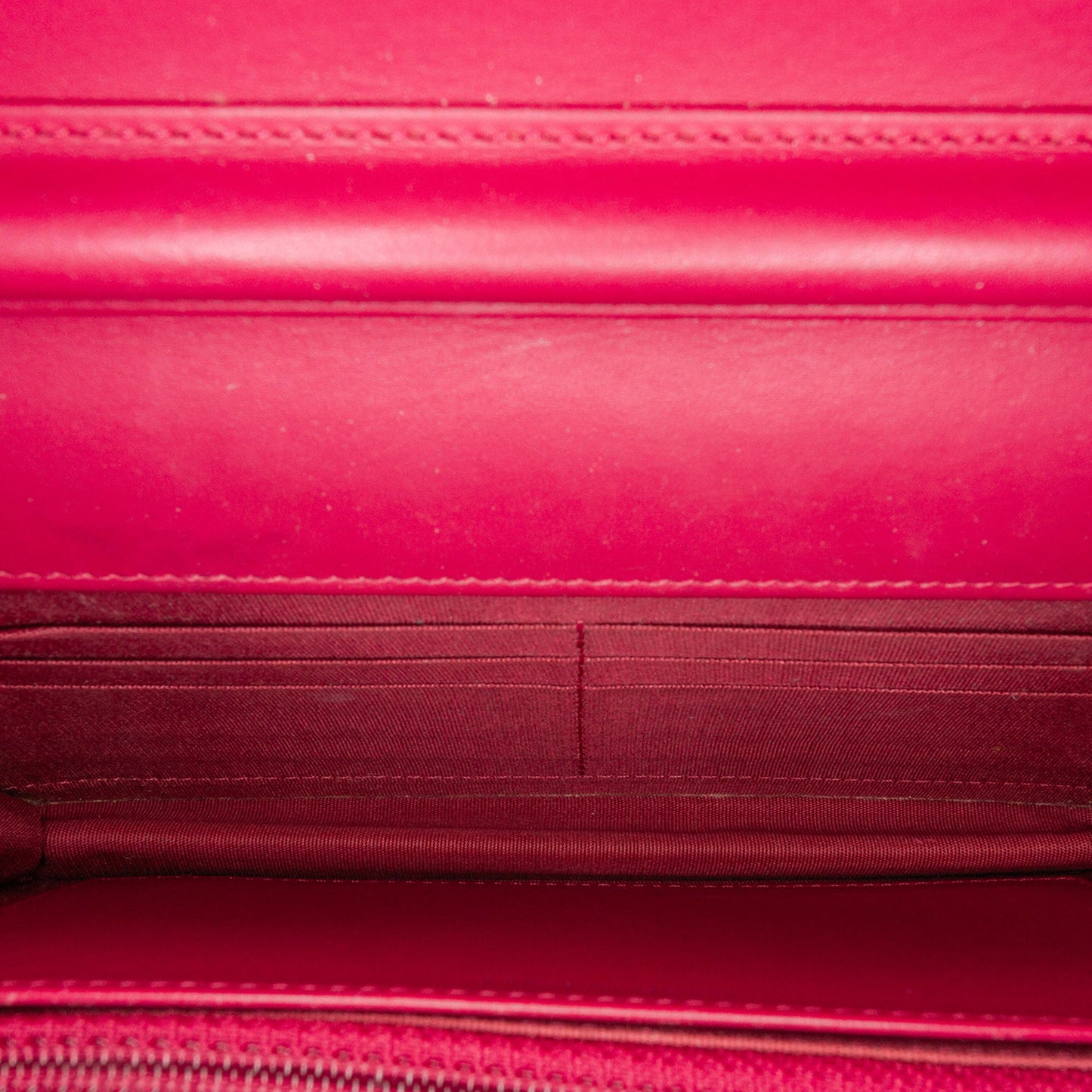 Red Chanel Patent Brilliant Wallet On Chain Crossbody Bag