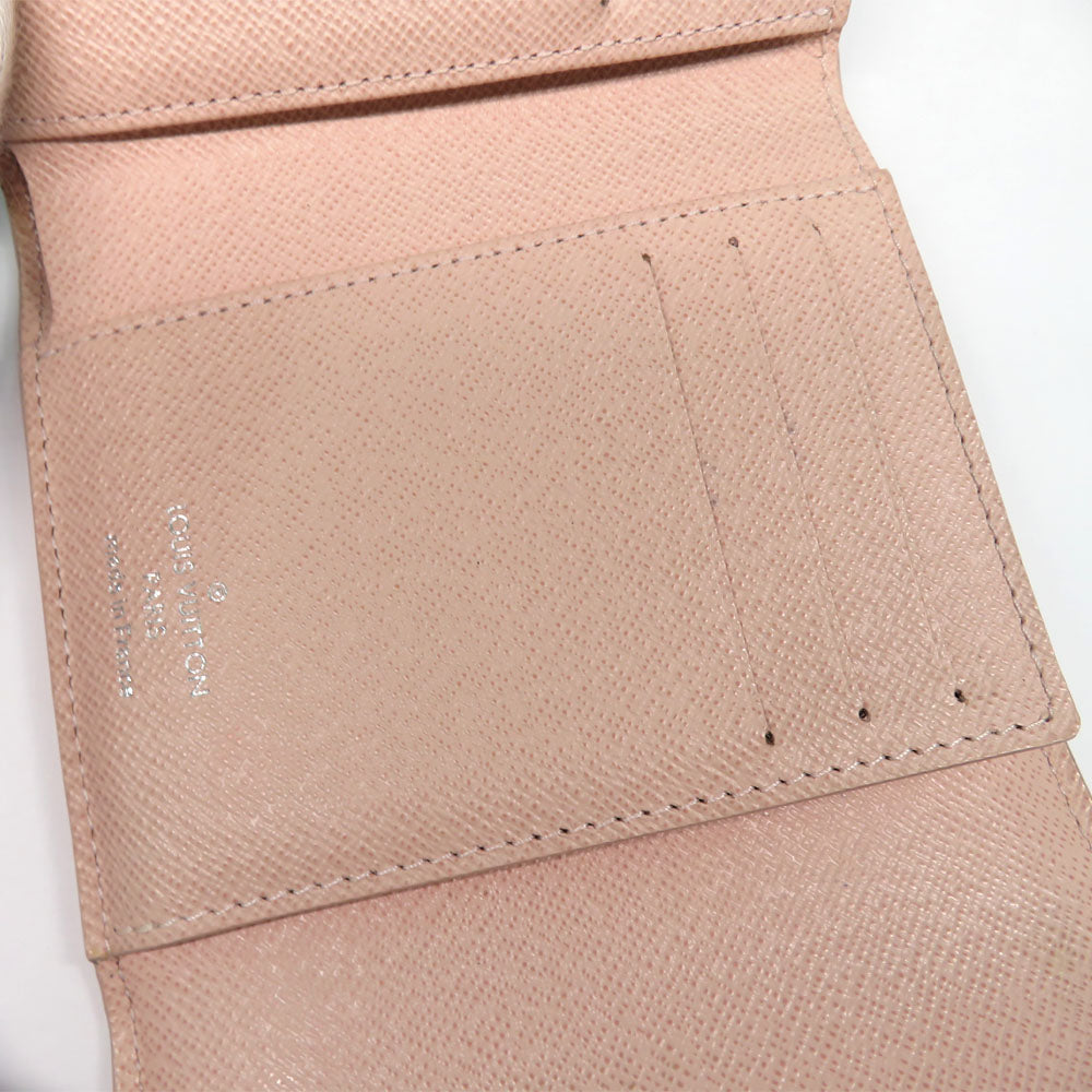 Louis Vuitton Portefolio Twist Compact M62934 Epi Rose Balletine Pink Silver  Three Fold Wallet Leather