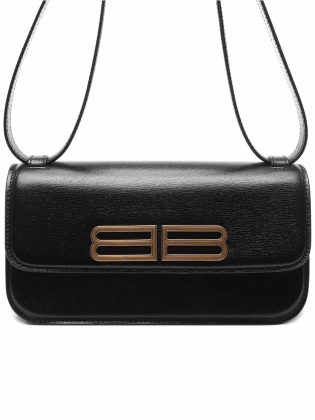 Luxury Balenciaga  BB Logo Gossip Small Shoulder Bag Black