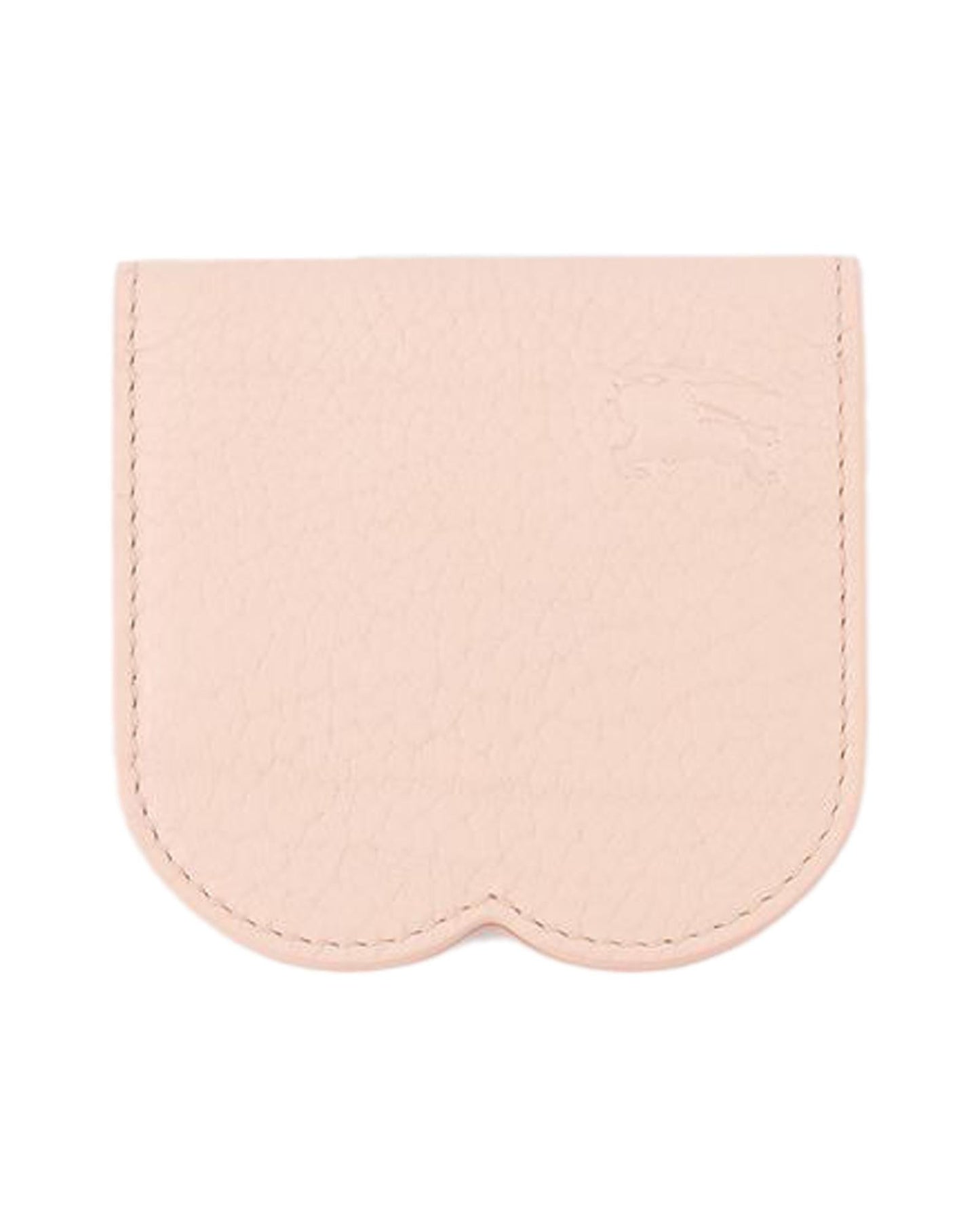 Burberry ScallopEdge Leather Card Holder Women Pink Other ONE SIZE Pink