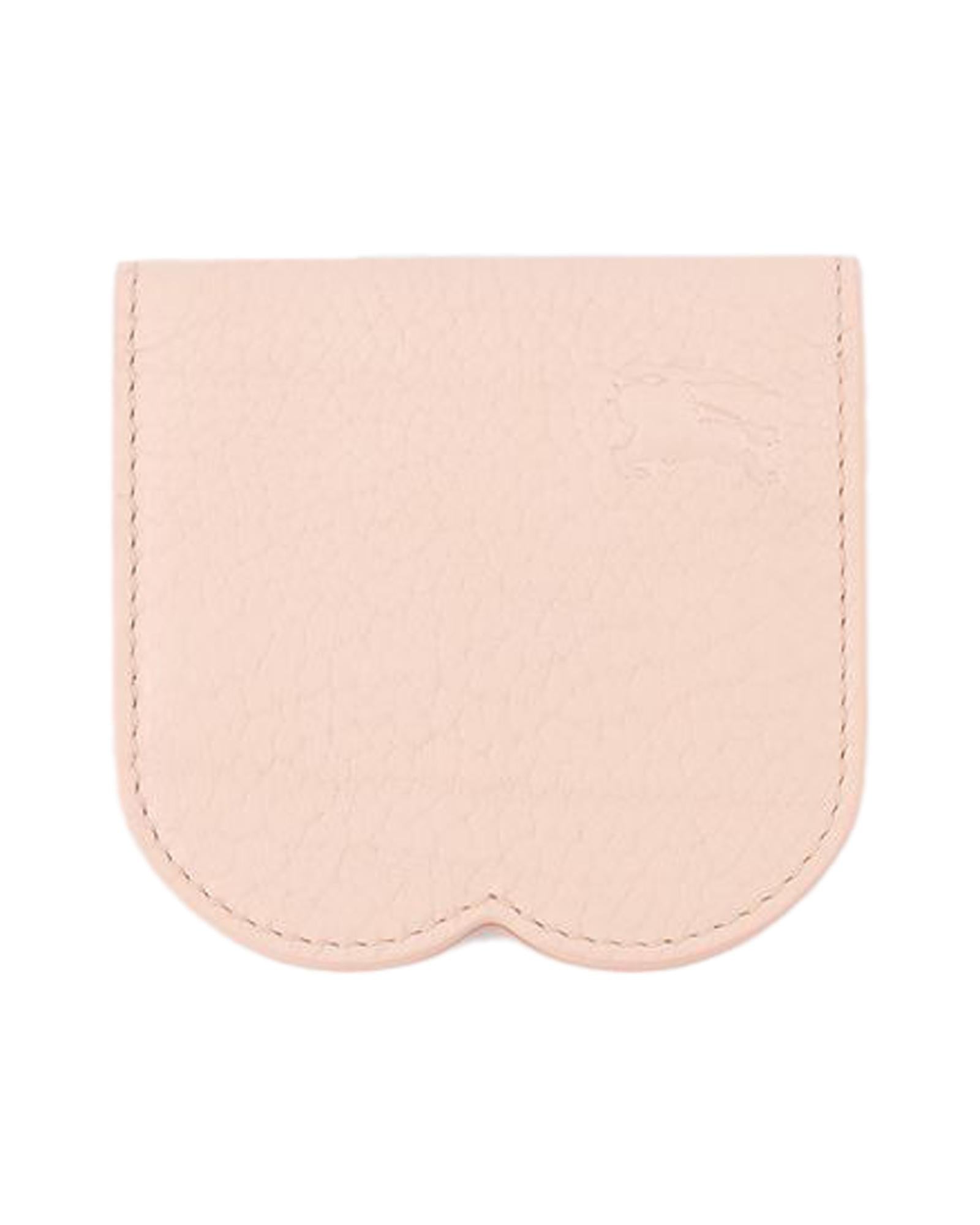 Burberry ScallopEdge Leather Card Holder Women Pink Other ONE SIZE Pink