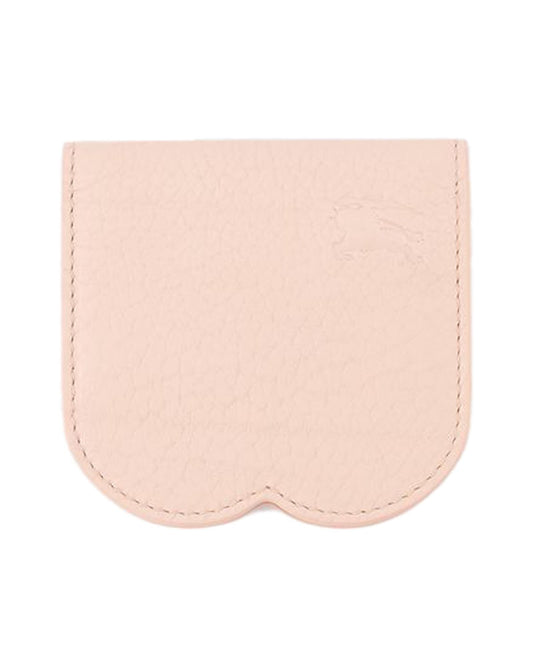 Burberry ScallopEdge Leather Card Holder Women Pink Other ONE SIZE Pink