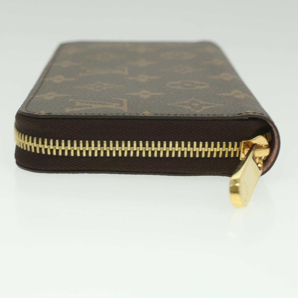 LOUIS VUITTON Monogram Zippy Wallet Long Wallet Rose Valerine M41894 Auth 36358A