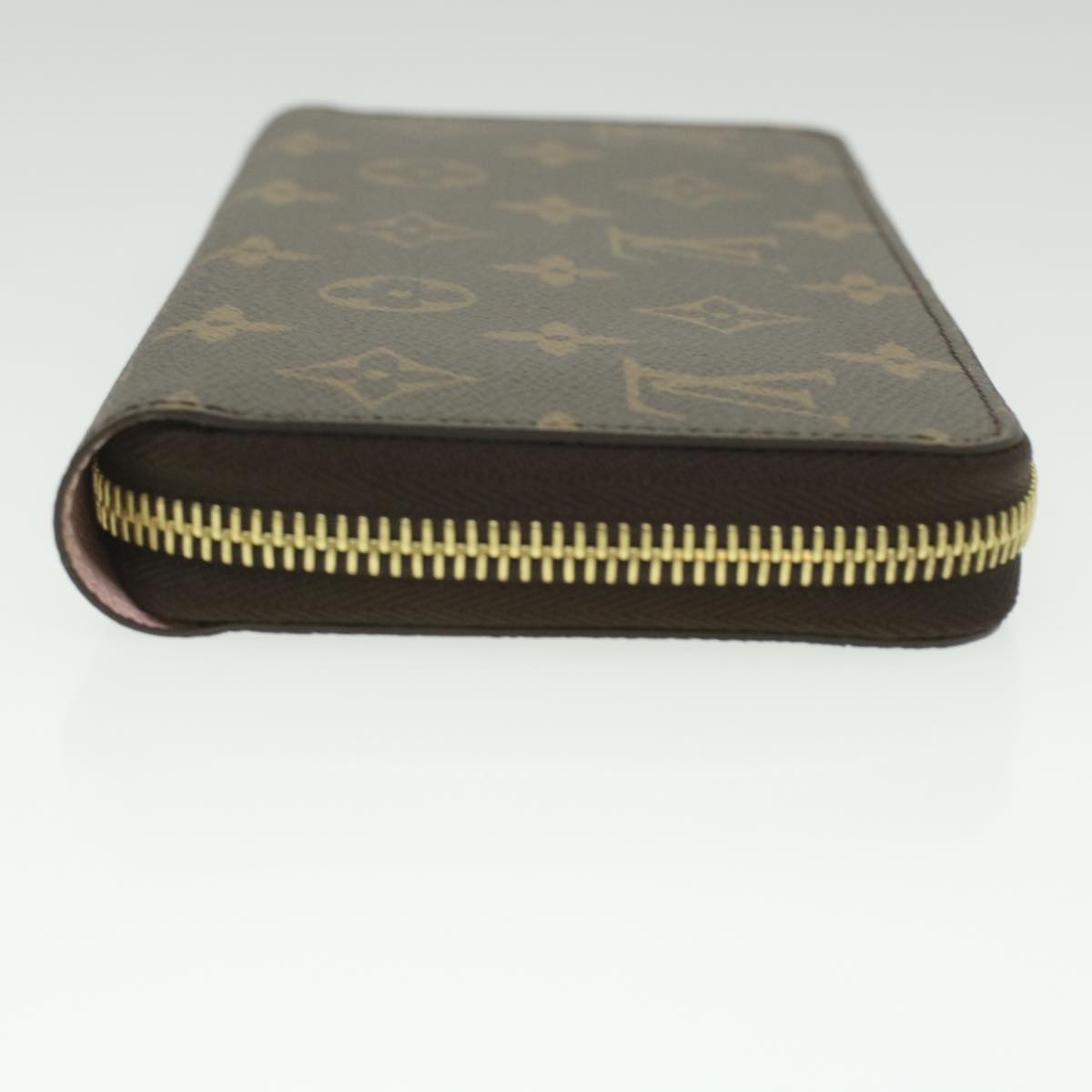 LOUIS VUITTON Monogram Zippy Wallet Long Wallet Rose Valerine M41894 Auth 36358A