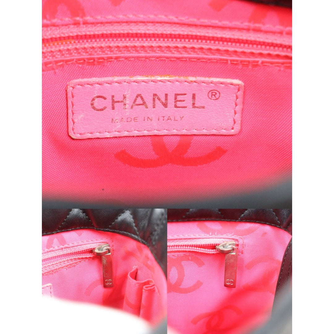Good ( Rank AB) ｜ CHANEL Cambon Line Mini ToteBag Black White Made In 2003-2004 Year｜VT25030121