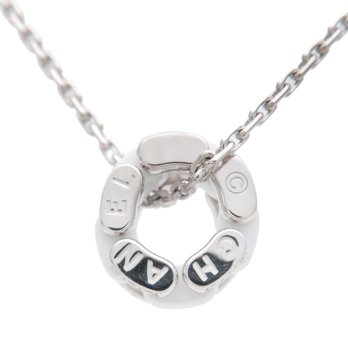 Chanel Ultra Collection Diamond Necklace KWG White Ceramic