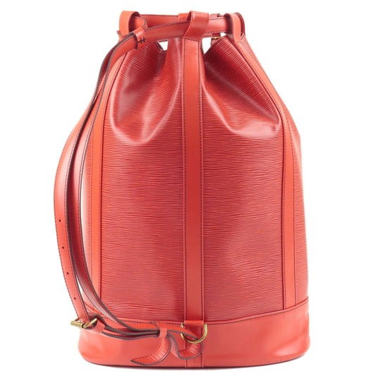 Louis Vuitton Epi Randonnee GM Laundry Bag Castilian Red M43087