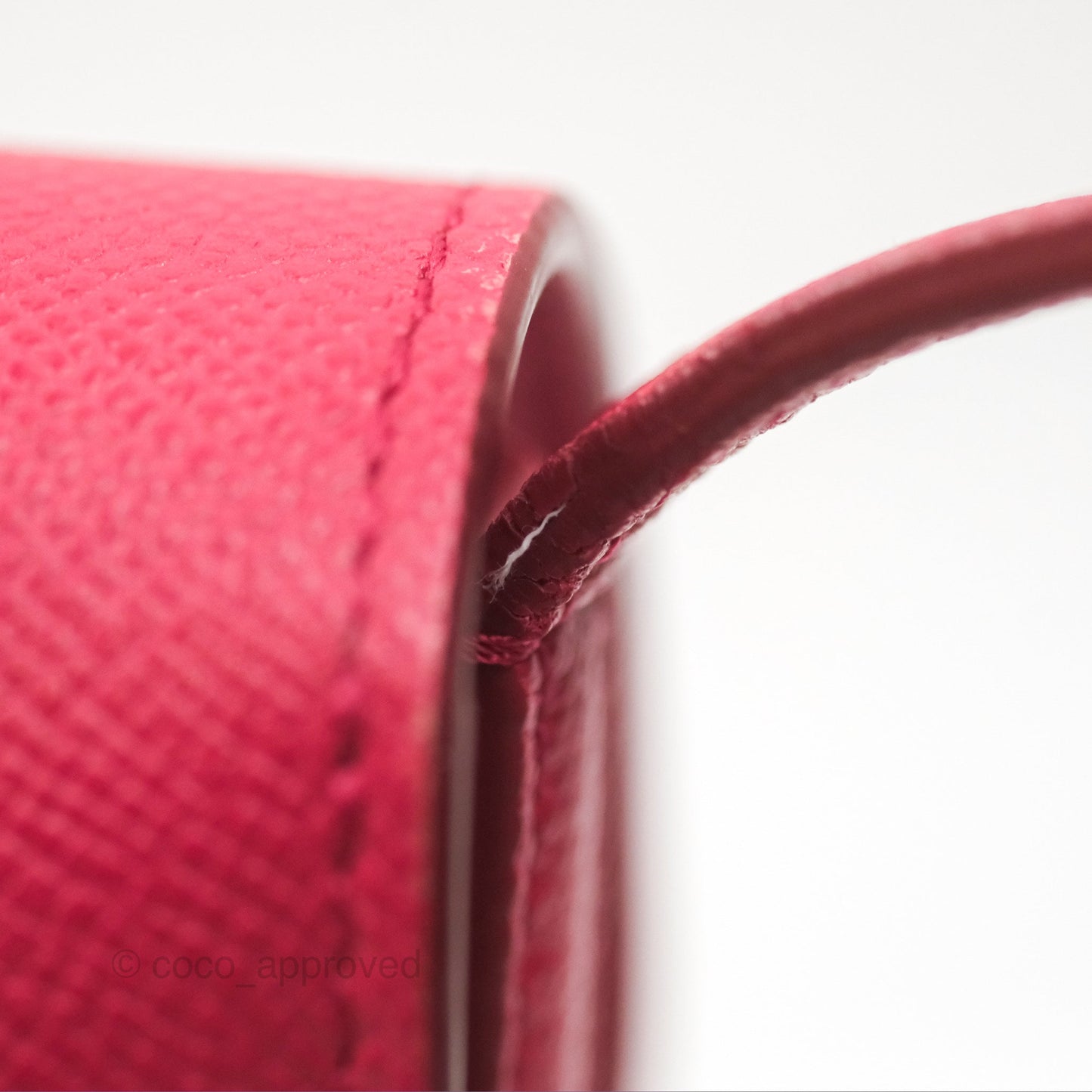 Celine Small Trotteur Crossbody Bag Grained Calfskin Dark Pink