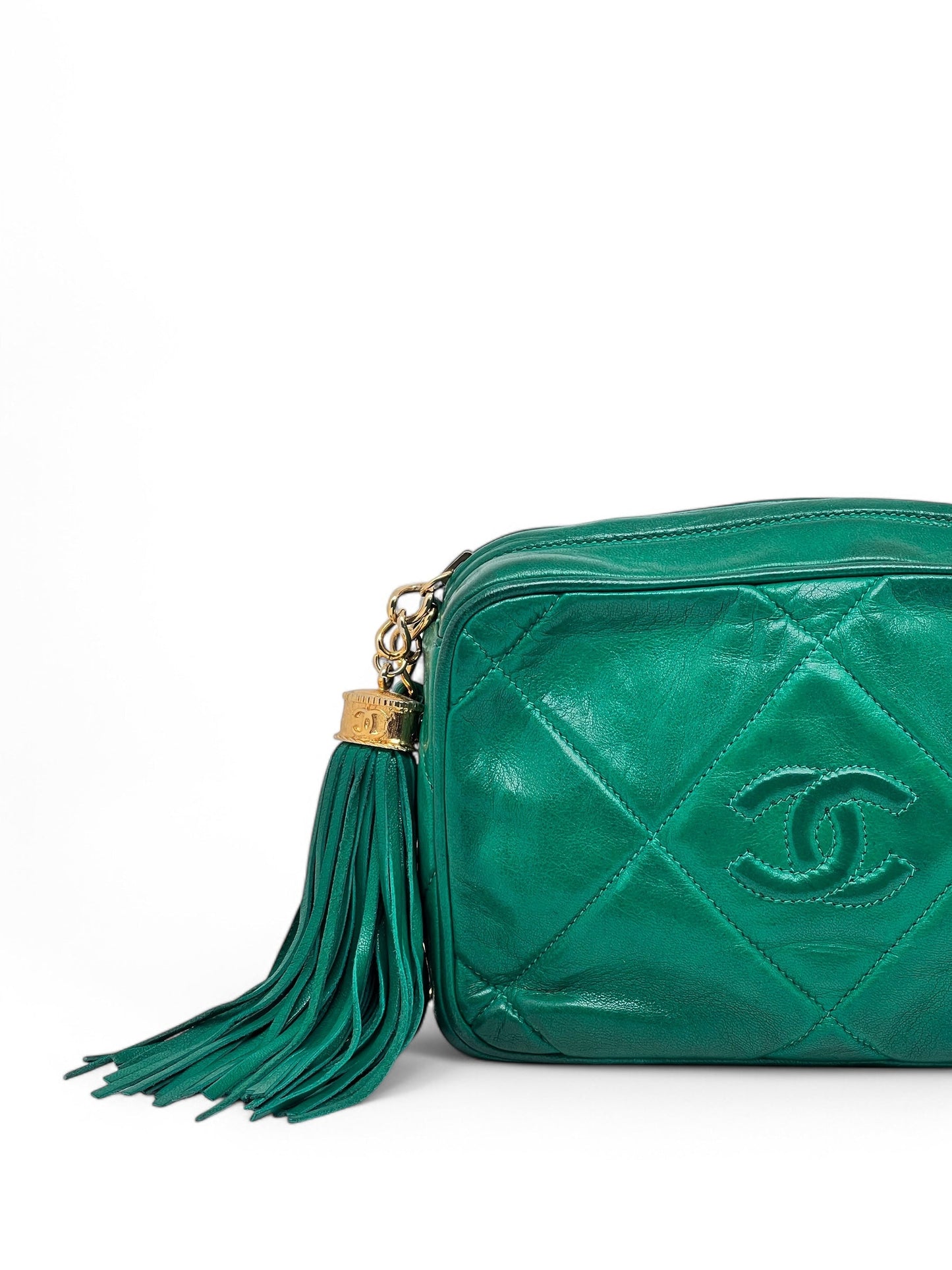 Chanel - Sac Caméra vert