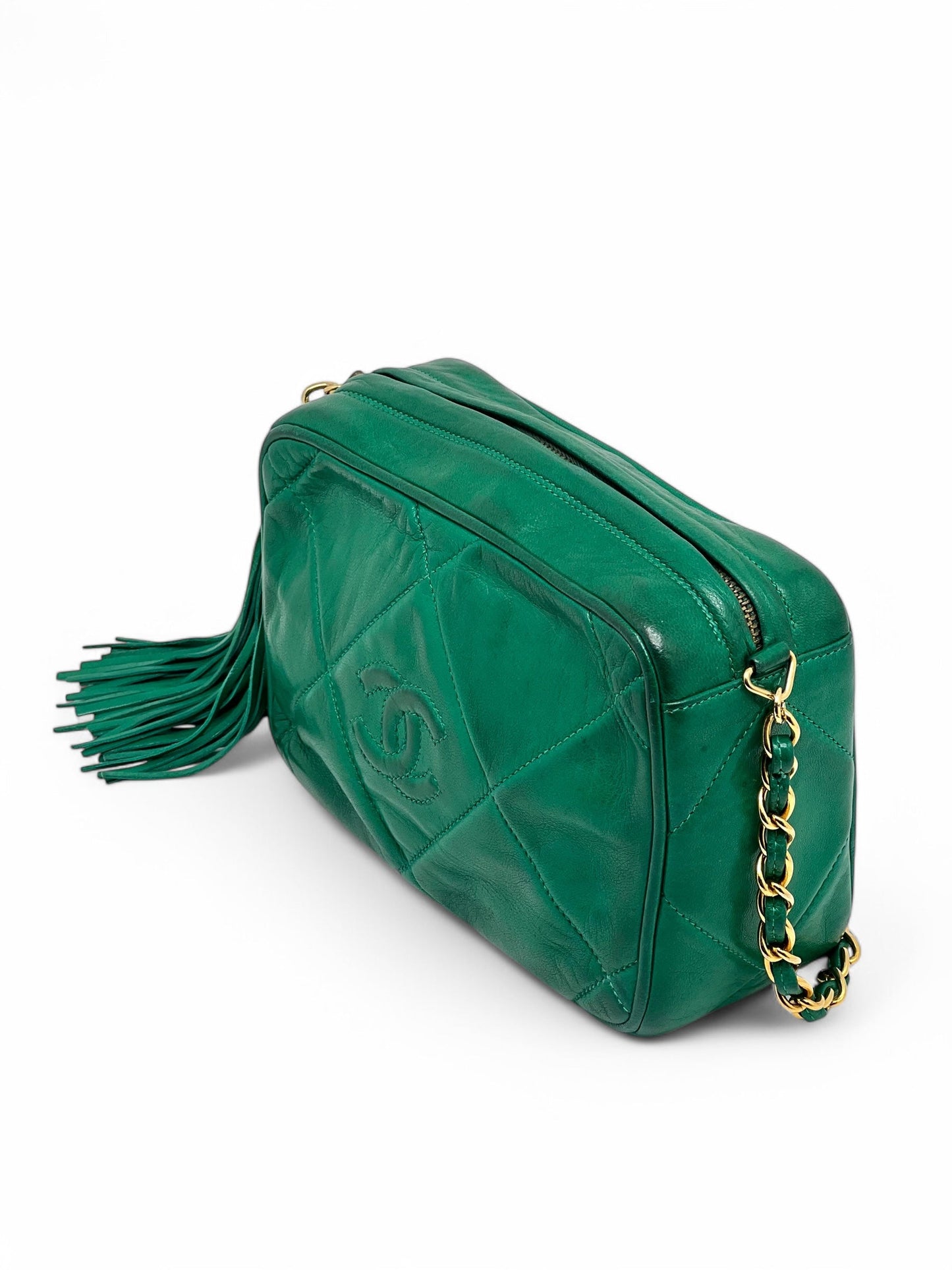 Chanel - Sac Caméra vert